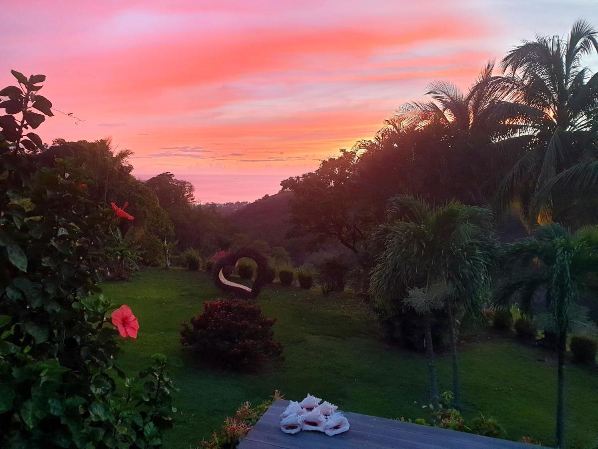 Gîte 4 étoiles, la Vieille Sucrerie St Claude Guadeloupe, Jacuzzi Spa privatif, vue exceptionnelle sur la mer des Caraïbes Basse-Terre Esterno foto