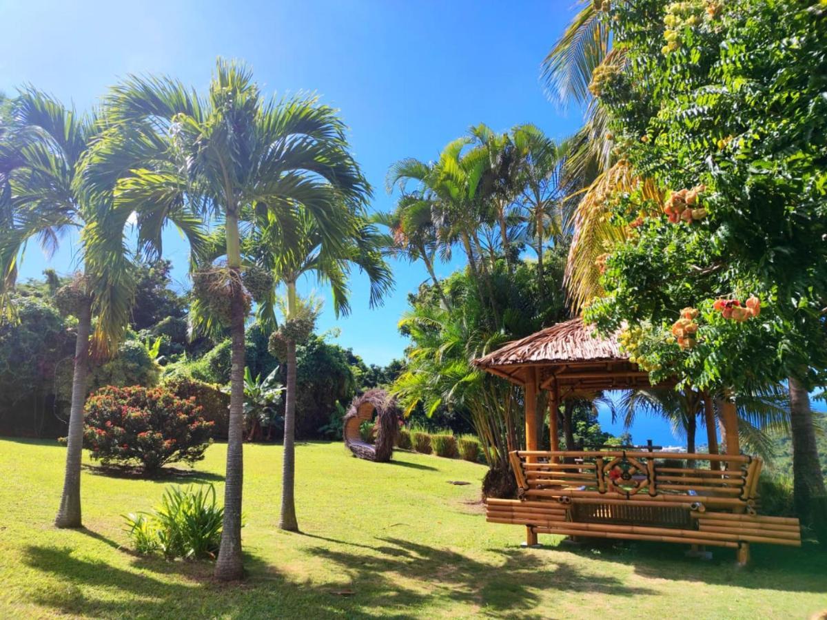 Gîte 4 étoiles, la Vieille Sucrerie St Claude Guadeloupe, Jacuzzi Spa privatif, vue exceptionnelle sur la mer des Caraïbes Basse-Terre Esterno foto