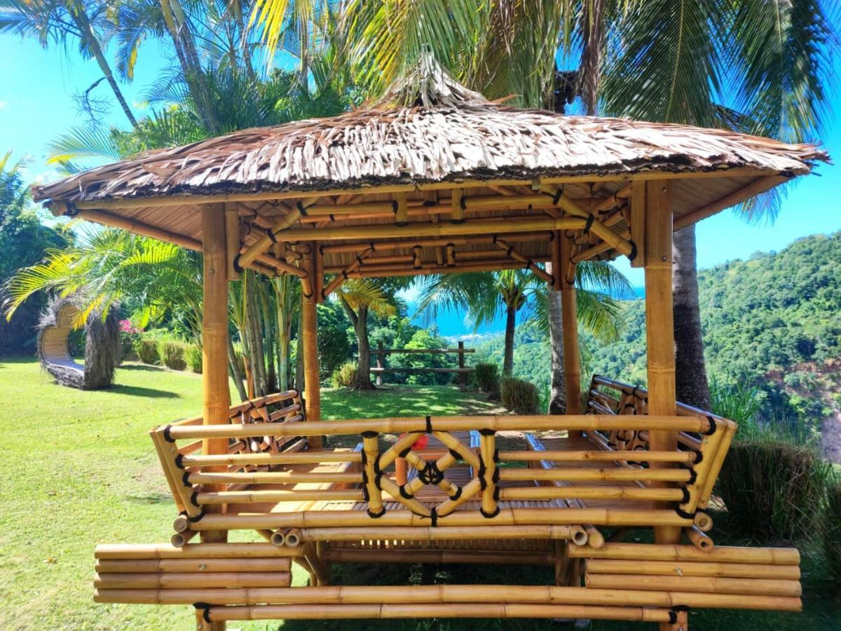 Gîte 4 étoiles, la Vieille Sucrerie St Claude Guadeloupe, Jacuzzi Spa privatif, vue exceptionnelle sur la mer des Caraïbes Basse-Terre Esterno foto